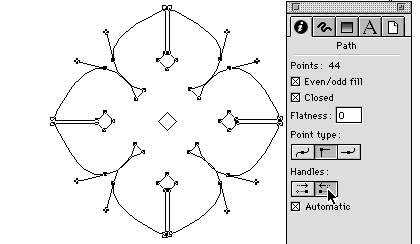 retracting handles using object inspector