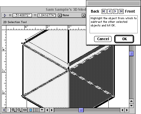 the two boxes, and the dialog used to select the outer one