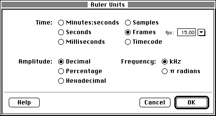 setting ruler options to match animation frame rate