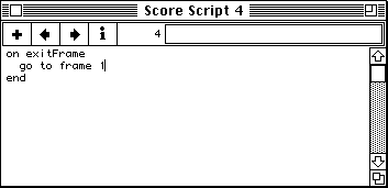 enter frame script to loop animation