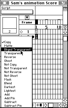 set ink effect to Background Transparent