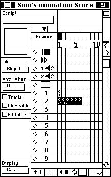 Score cells after Space to Time