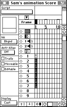 Score cells selected before Space to Time