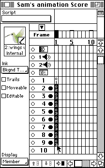 Score cells selected before Space to Time