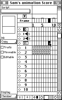 double-click script channel at the last frame