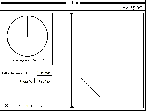 Lathe dialog