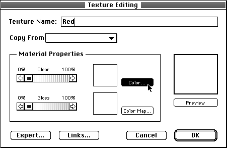 click 'color' button to display color picker