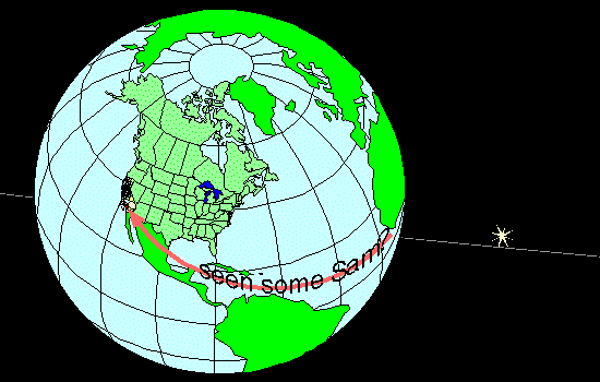 Initial view of the Earth alone
