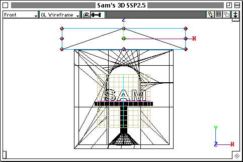 front view of the roof after scaling